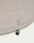 Pouf sfoderabile Kaeli in tessuto bouclé écru Ø 90 cm