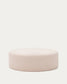 Pouf sfoderabile Kaeli in tessuto bouclé rosa Ø 120 cm