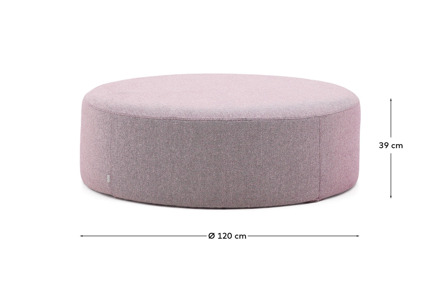 Pouf sfoderabile Kaeli viola Ø 120 cm