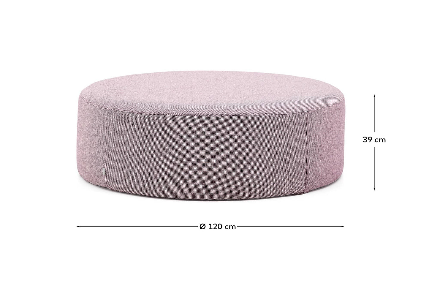 Pouf sfoderabile Kaeli viola Ø 120 cm