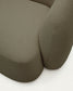 Divano modulare Martina 2 posti in ciniglia con chaise longue sinistra verde 230 cm