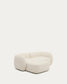 Divano modulare Martina 2 posti con chaise longue a sinistra ciniglia écru 230 cm