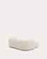 Divano modulare Martina 2 posti con chaise longue a sinistra ciniglia écru 230 cm