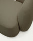 Divano modulare Martina 4 posti in ciniglia con chaise longue sinistra verde 377 cm