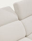 Divano Aurum a 3 posti con poggiatesta reclinabile e base in metallo beige opaco 234 cm
