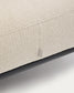 Pouf Aurum écru in metallo grigio opaco 85 x 85 cm