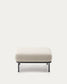 Pouf Aurum écru in metallo grigio opaco 85 x 85 cm