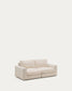 Divano modulare Alea 3 posti sfoderabile in ciniglia beige 220 cm