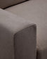 Divano modulare Alea 3 posti sfoderabile in ciniglia chaise longue destra marrone scuro 220 cm