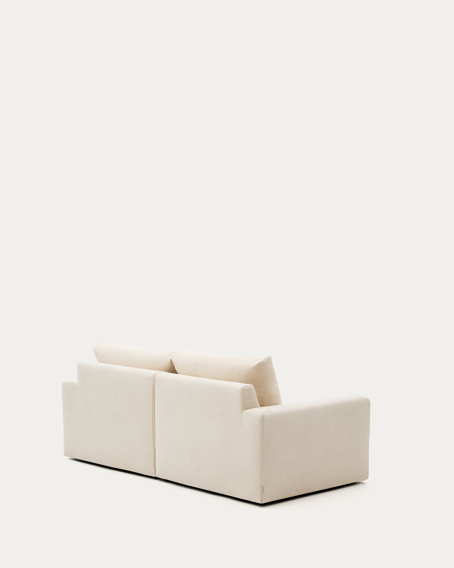 Divano modulare Alea 3 posti sfoderabile in ciniglia chaise longue destra écru 220 cm