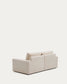 Divano modulare sfoderabile Alea 3 posti in ciniglia chaise longue sinistra beige 220 cm