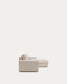 Divano modulare Alea 4 posti sfoderabile in ciniglia chaise longue destra beige 310 cm