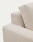 Divano modulare Alea 4 posti sfoderabile in ciniglia chaise longue sinistra beige 310 cm