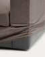 Divano modulare Alea 5 posti sfoderabile in ciniglia marrone scuro con chaise longue sinistra 340 cm