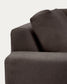 Divano angolare modulare Alea 5 posti sfoderabile in ciniglia marrone scuro 310 x 310 cm