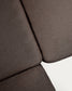 Divano angolare modulare Alea 5 posti sfoderabile in ciniglia marrone scuro 310 x 310 cm