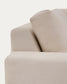 Divano angolare modulare Alea 5 posti sfoderabile in ciniglia beige 310 x 310 cm