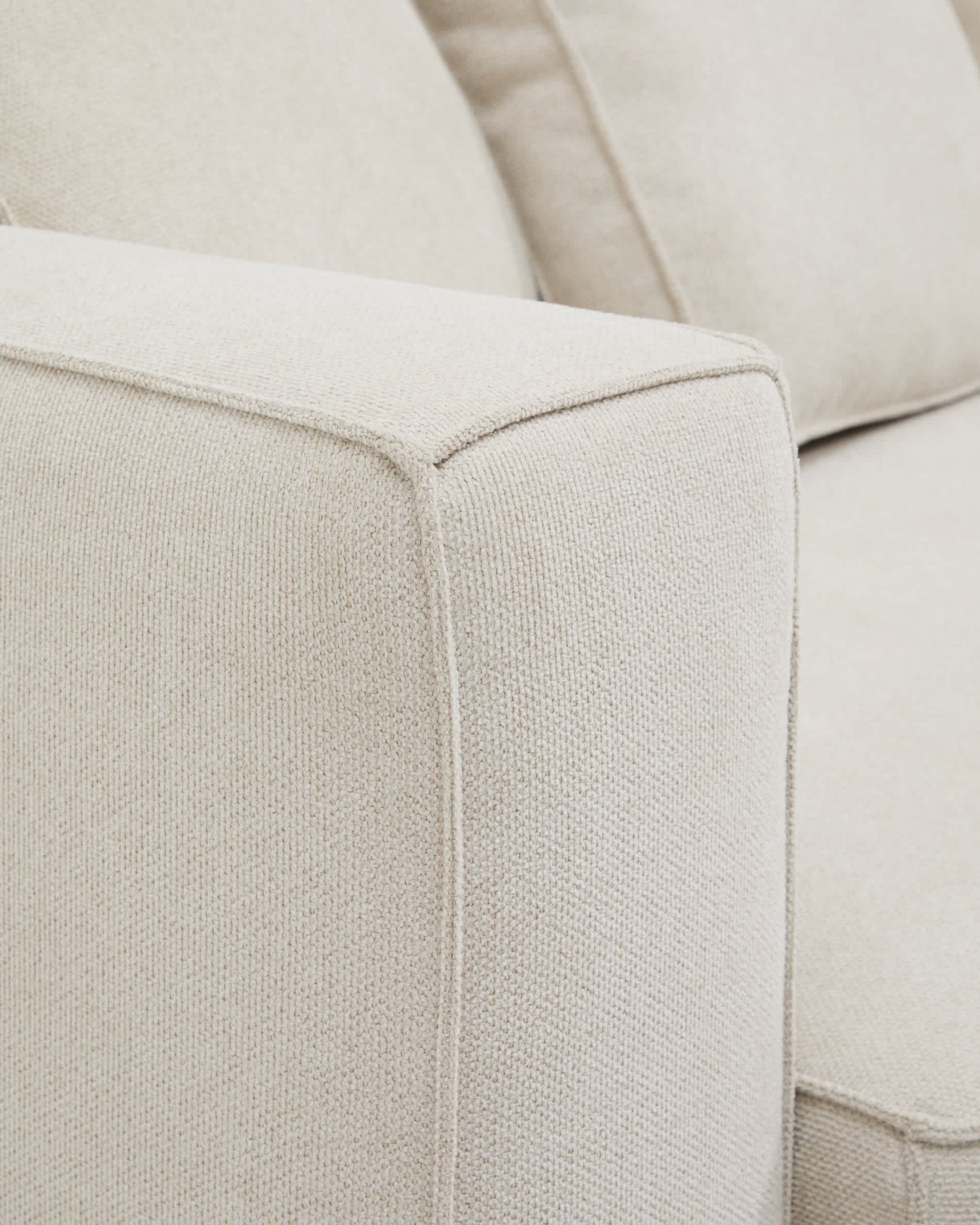 Divano letto Marela 3 posti in ciniglia beige 236 cm