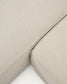 Divano letto Marela 3 posti con chaise longue sinistra in ciniglia beige 276 cm