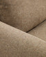 Divano Vera 3 posti con chaise longue sinistra marrone chiaro con gambe in legno massiccio di frassino con finitura in noce 232 cm FSC Mix Credit