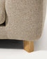 Divano Vera 4 posti con chaise longue sinistra beige con gambe in legno massiccio di frassino con finitura naturale 322 cm  FSC Mix Credit