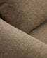 Divano ad angolo Vera 5 posti marrone chiaro con gambe in legno massiccio di frassino finitura in noce 330 X 330 cm FSC Mix Credit
