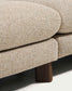 Divano Vera 4 posti beige con gambe in legno massiccio di frassino con finitura in noce 320 cm FSC Mix Credit