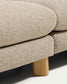 Divano Vera 4 posti beige con gambe in legno massiccio di frassino con finitura naturale 320 cm FSC Mix Credit