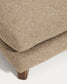 Poggiapiedi Vera marrone chiaro con gambe in legno massiccio di frassino con finitura in noce 80 x 80 cm FSC Mix Credit