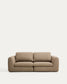 Divano Vera 3 posti marrone chiaro 230 cm FSC Mix Credit