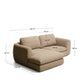 Divano Vera 3 posti con chaise longue sinistra marrone chiaro 232 cm FSC Mix Credit