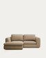 Divano Vera 3 posti con chaise longue sinistra marrone chiaro 232 cm FSC Mix Credit