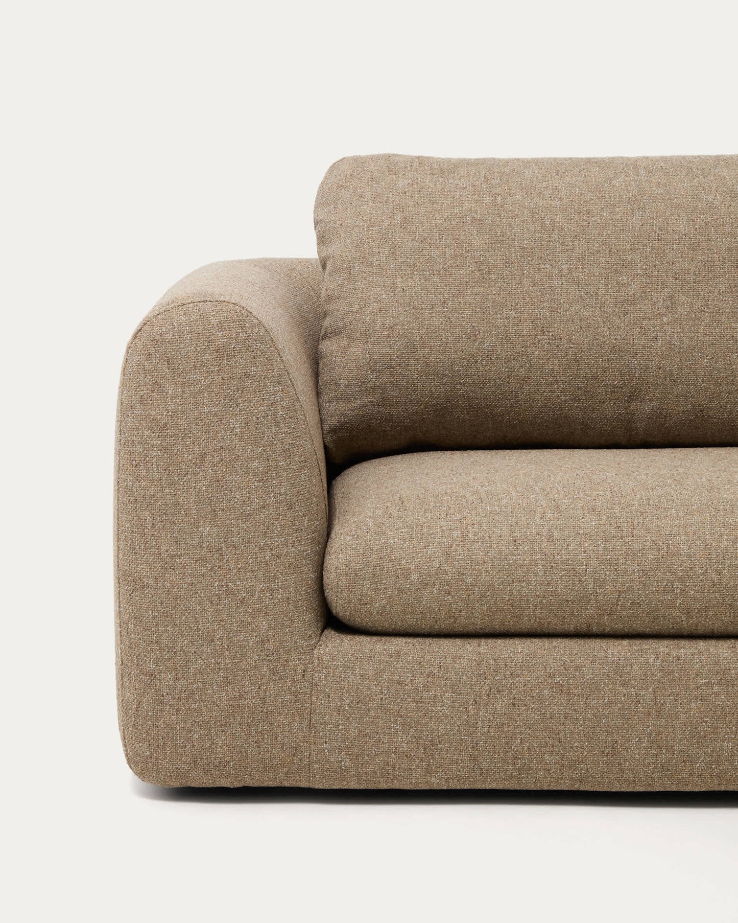 Divano Vera 3 posti con chaise longue destra marrone chiaro 232 cm FSC Mix Credit