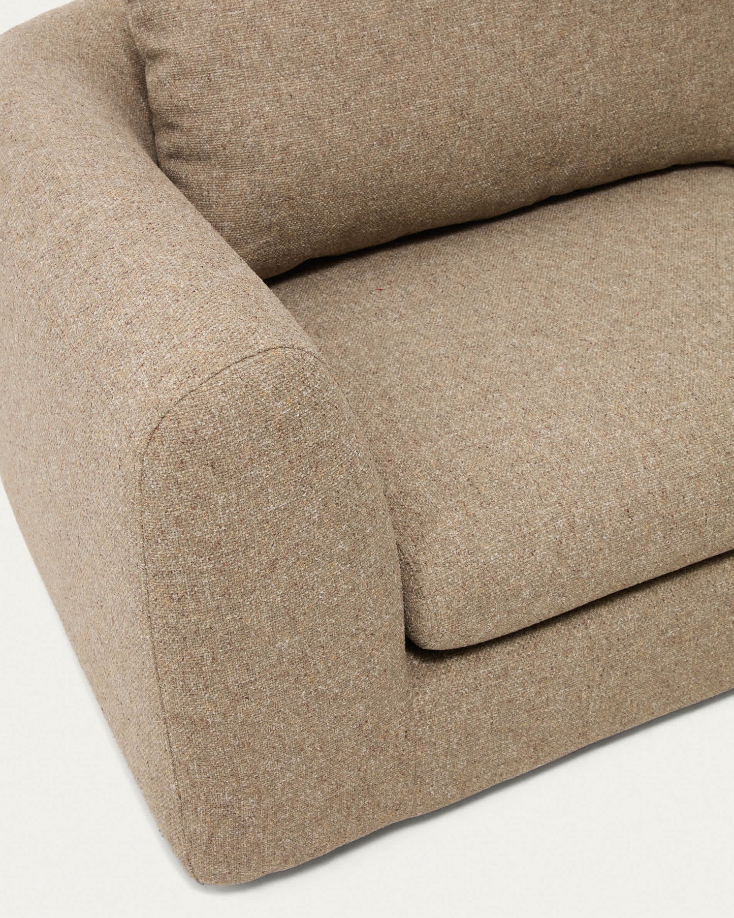 Divano Vera 3 posti con chaise longue destra marrone chiaro 232 cm FSC Mix Credit