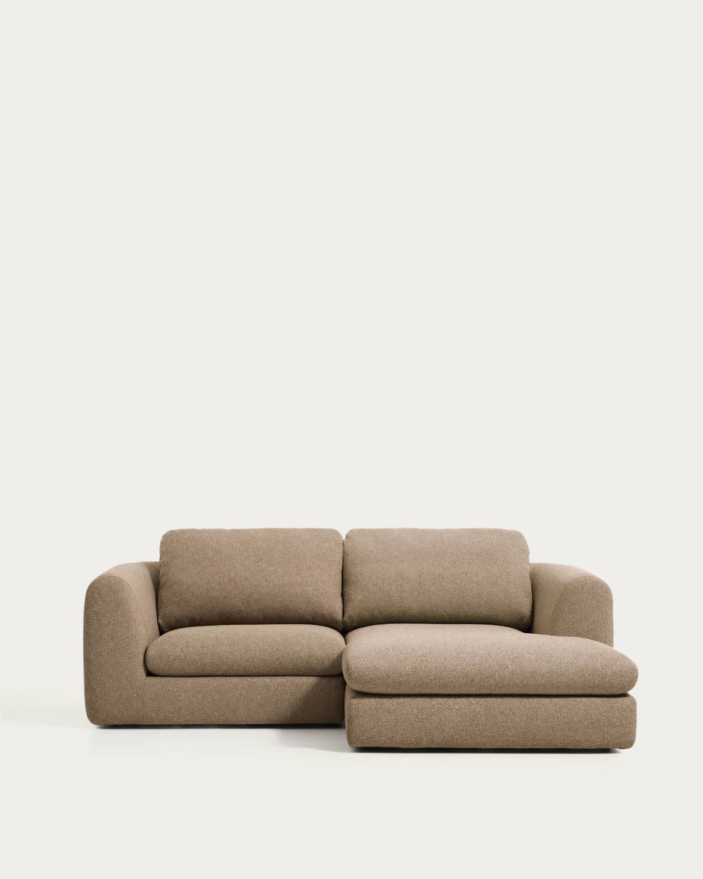 Divano Vera 3 posti con chaise longue destra marrone chiaro 232 cm FSC Mix Credit