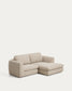 Divano Vera 3 posti con chaise longue destra beige 232 cm FSC Mix Credit