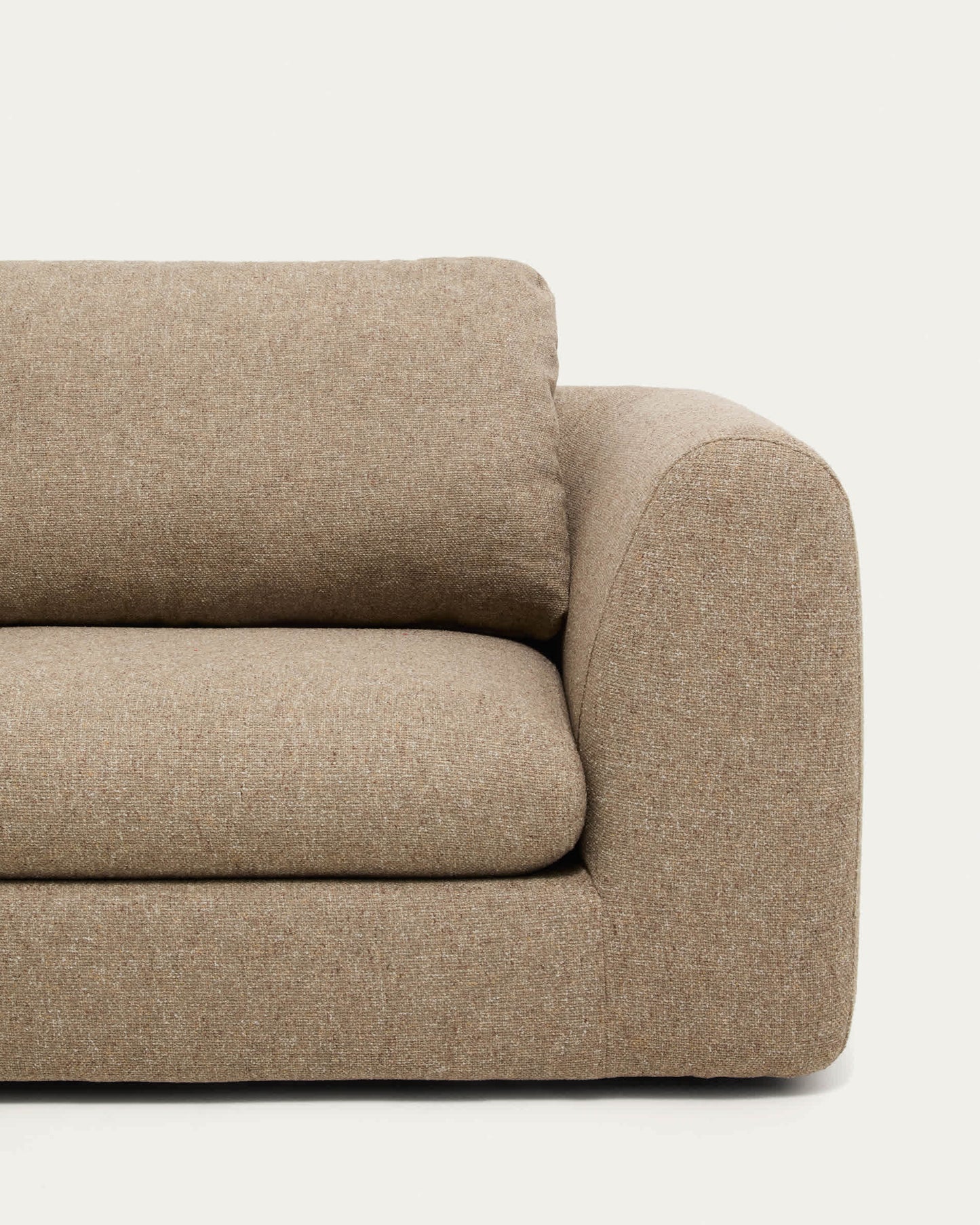 Divano Vera 4 posti con chaise longue sinistra marrone chiaro 322 cm FSC Mix Credit