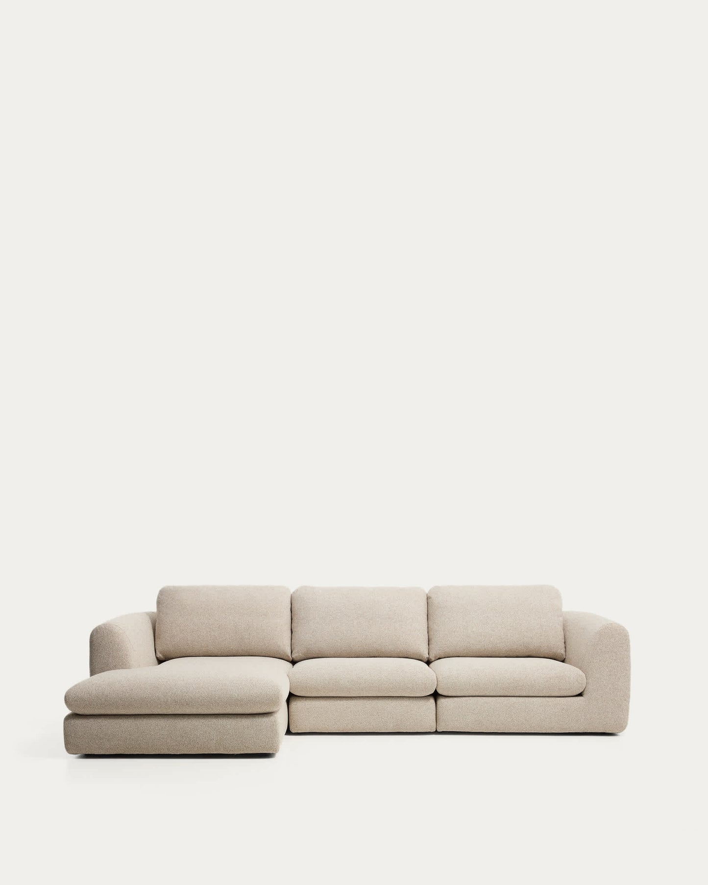 Divano Vera 4 posti con chaise longue sinistra beige 322 cm FSC Mix Credit