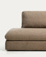 Divano Vera 4 posti con terminale sinistro marrone chiaro 325 cm FSC Mix Credit