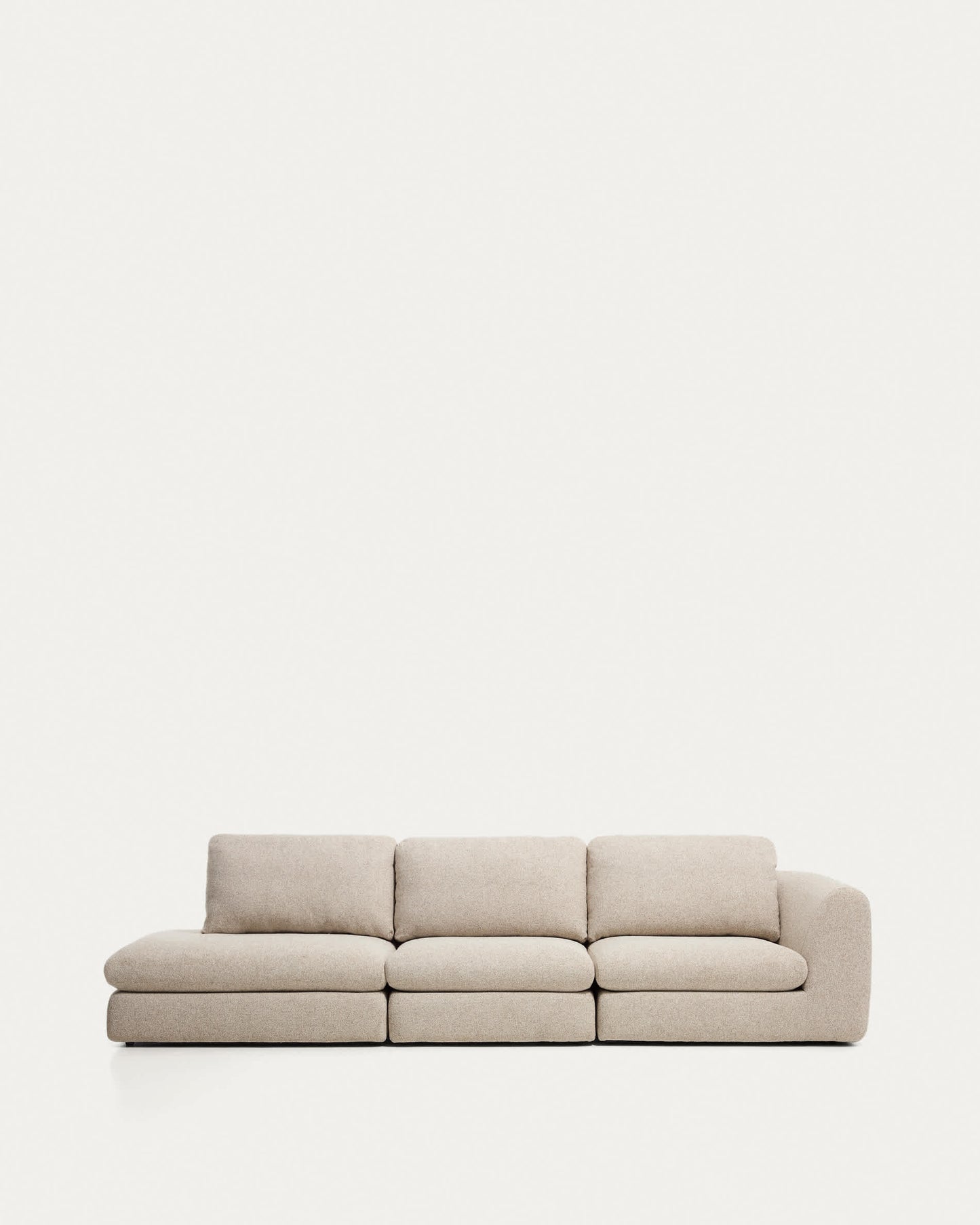 Divano Vera 4 posti con terminale sinistro beige 325 cm FSC Mix Credit