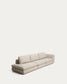Divano Vera 4 posti con terminale sinistro beige 325 cm FSC Mix Credit
