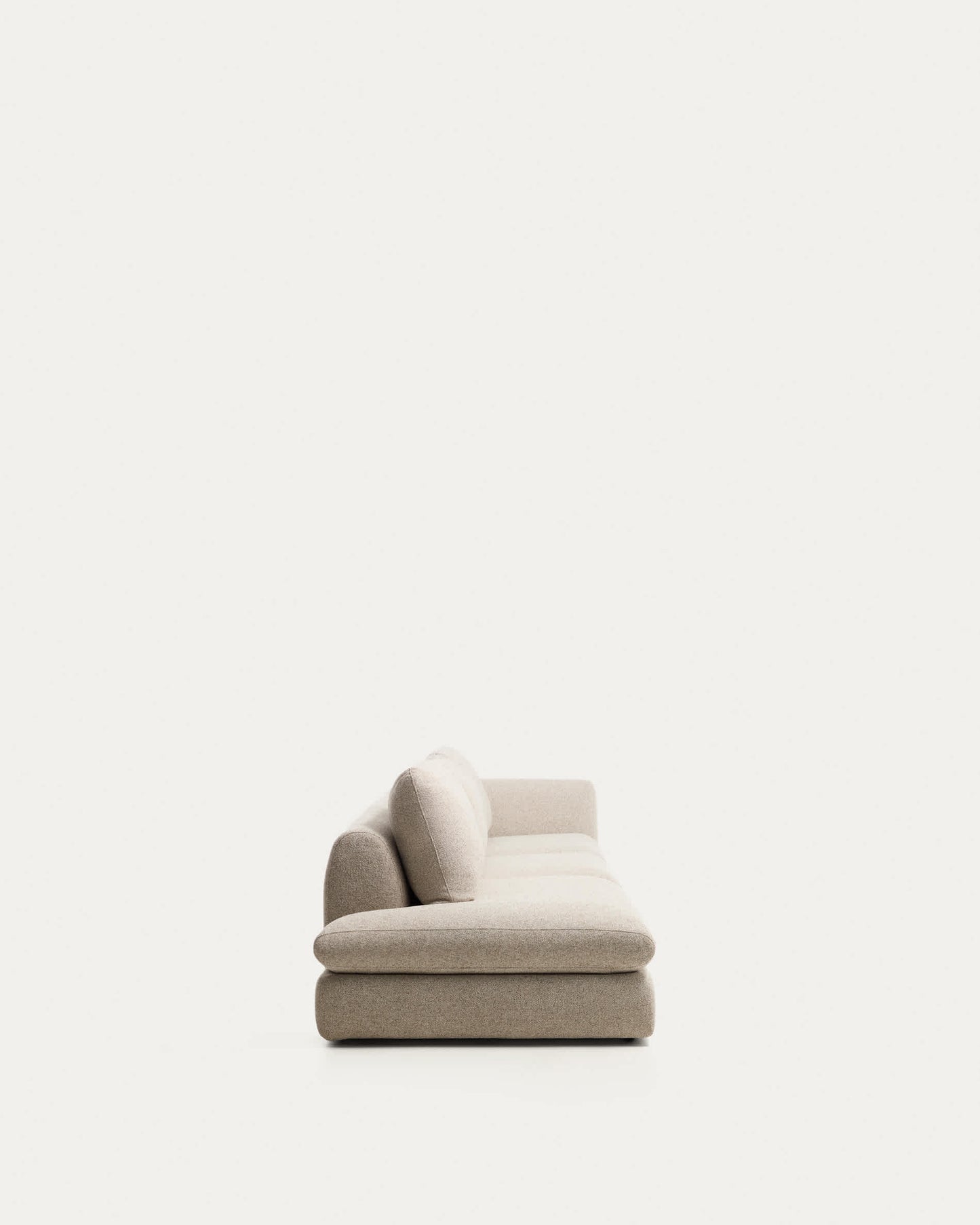 Divano Vera 4 posti con terminale sinistro beige 325 cm FSC Mix Credit