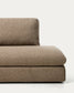 Divano Vera 4 posti con terminale destro marrone chiaro 322 cm FSC Mix Credit