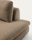 Divano Vera 4 posti con terminale destro marrone chiaro 322 cm FSC Mix Credit