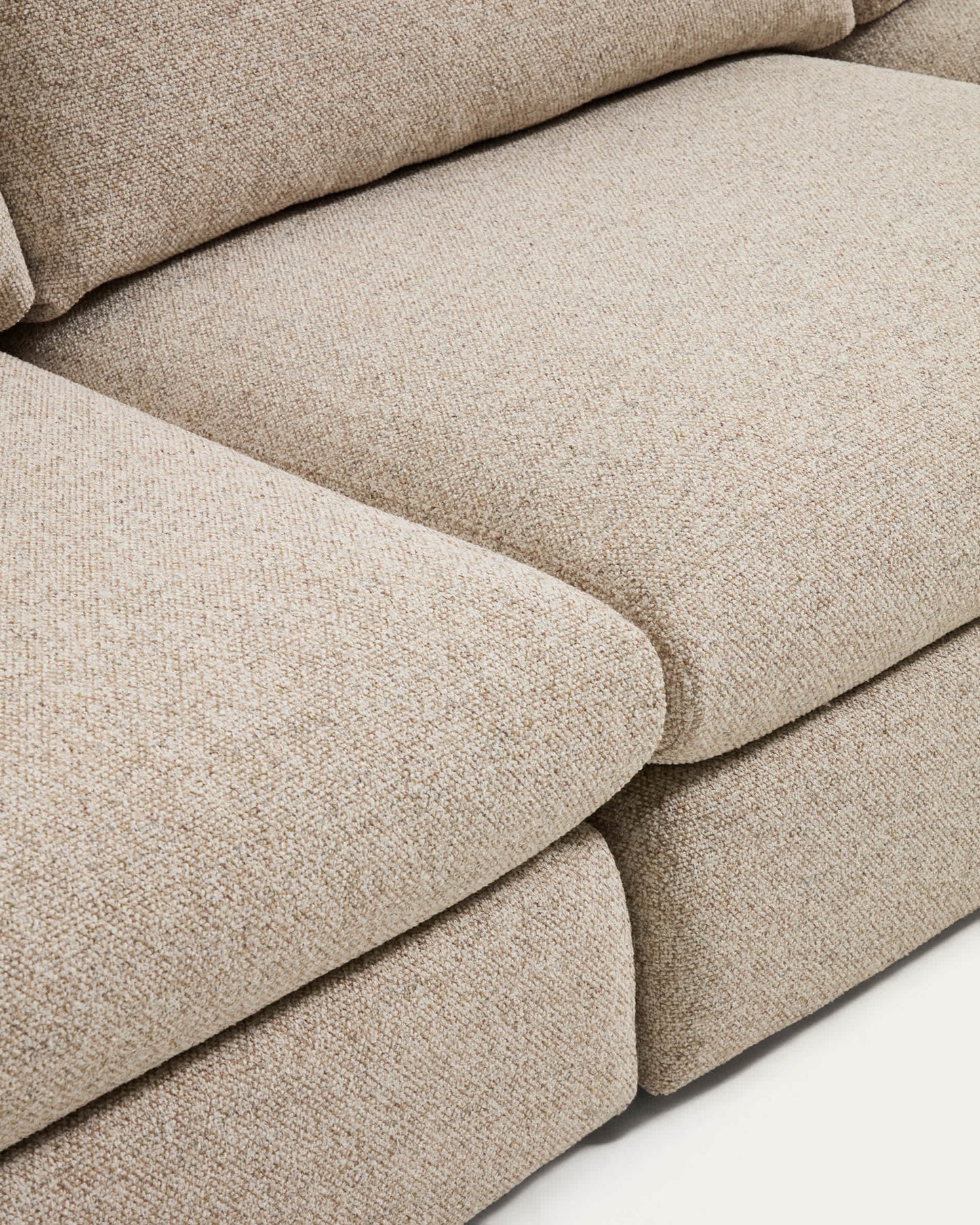 Divano Vera 4 posti con terminale destro beige 322 cm FSC Mix Credit