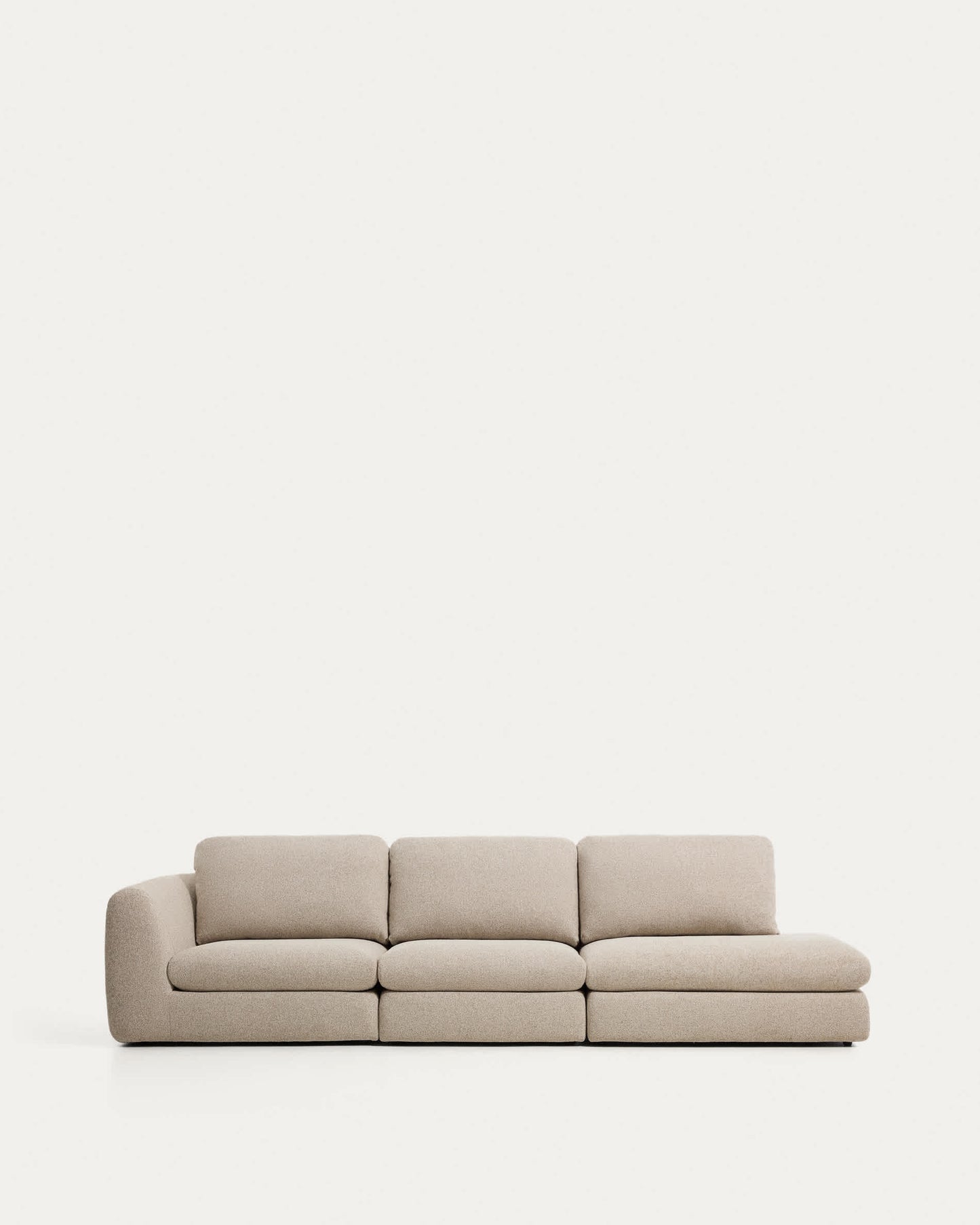 Divano Vera 4 posti con terminale destro beige 322 cm FSC Mix Credit