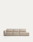 Divano Vera 4 posti con terminale destro beige 322 cm FSC Mix Credit