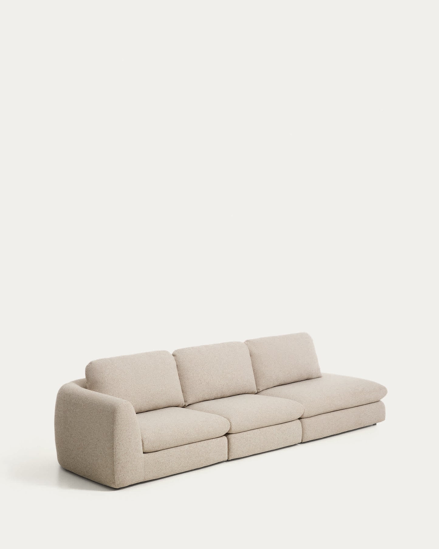 Divano Vera 4 posti con terminale destro beige 322 cm FSC Mix Credit