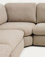 Divano ad angolo Vera 5 posti Beige 330 X 330 cm FSC Mix Credit