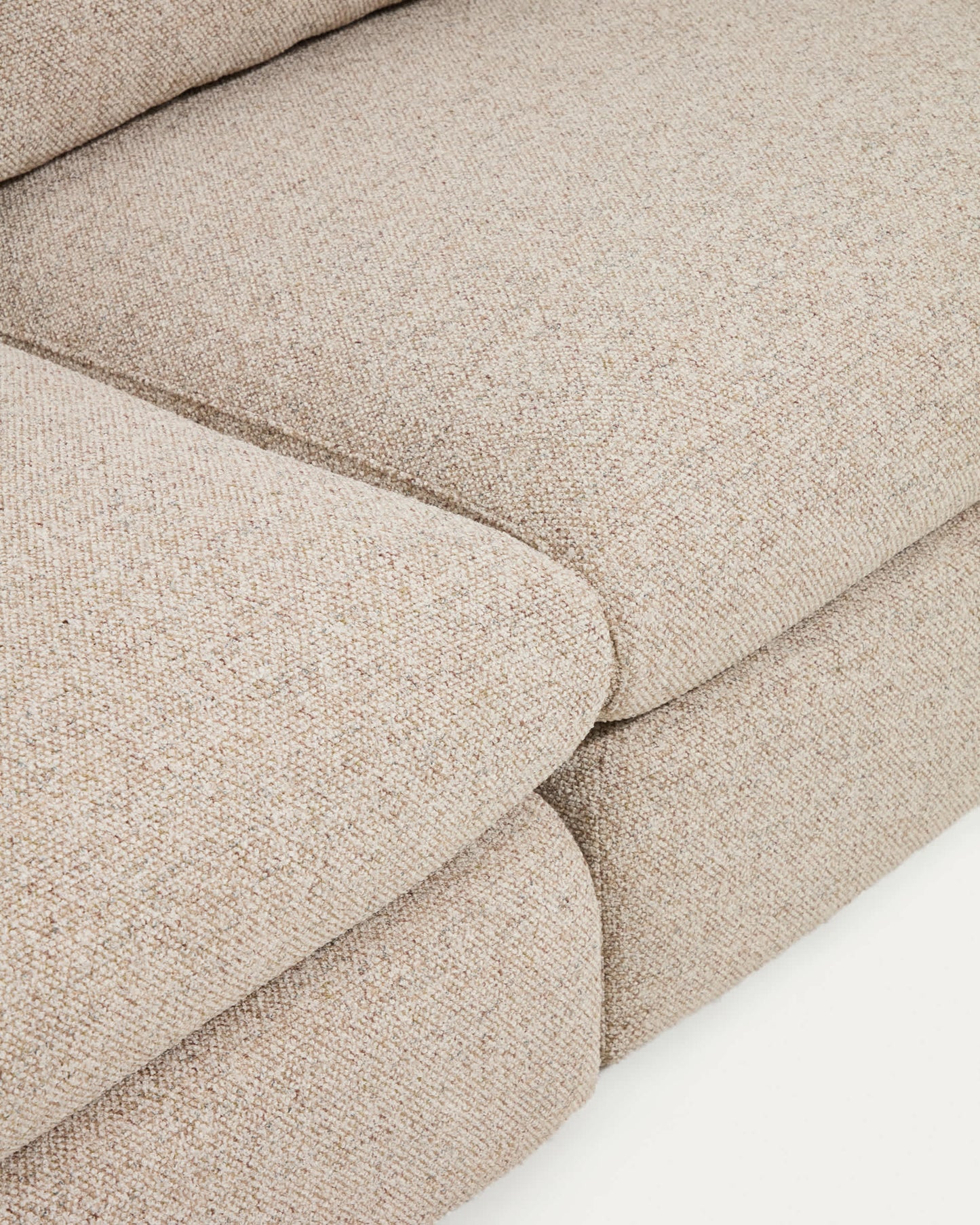 Divano ad angolo Vera 5 posti Beige 330 X 330 cm FSC Mix Credit